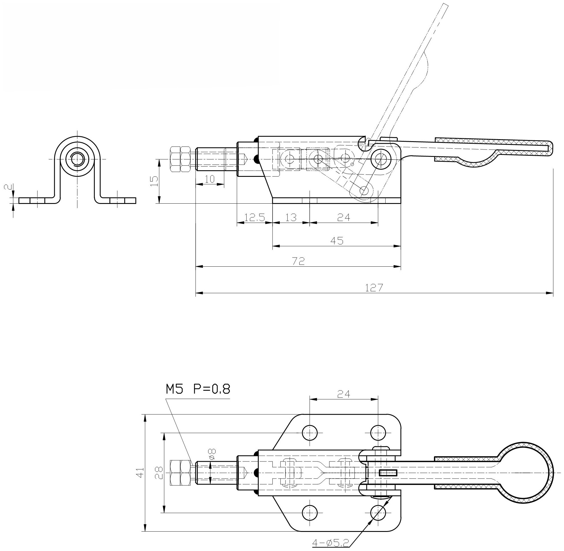 Зажим шатунного типа HS CLAMP HS-36070 - фотография № 2