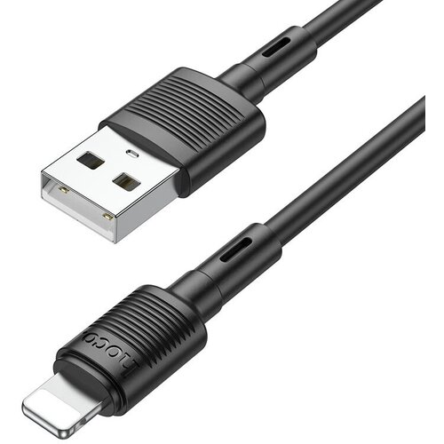 Кабель USB - 8 pin HOCO X83 Victory, 1.0м, 2.4A, цвет: чёрный