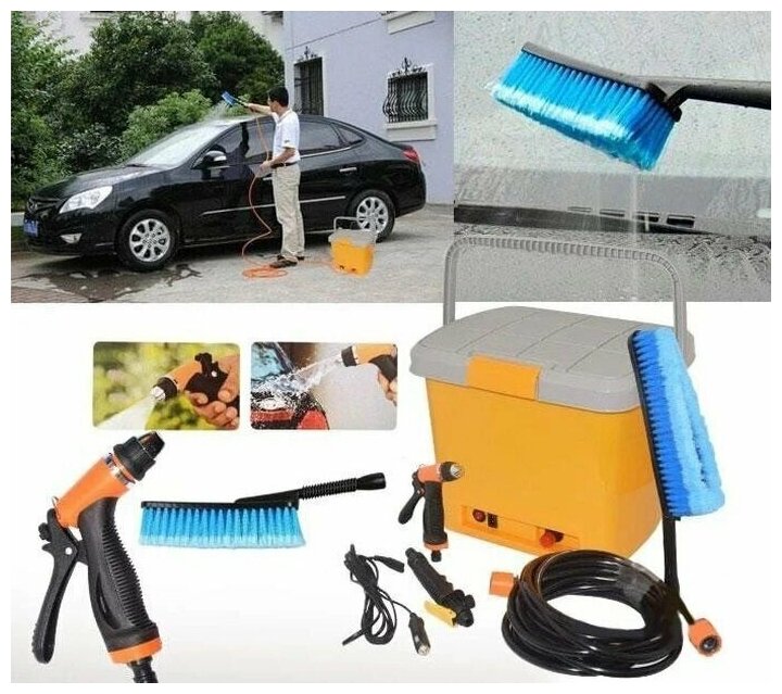 Автомойка переносная High Pressure Portable Car Washer AV-198 - фотография № 2