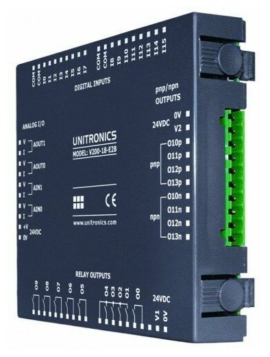 V200-18-E4XB Модуль входов/выходов 18DI, 4AI/PT100/TC, 17TO, 4AO Unitronics