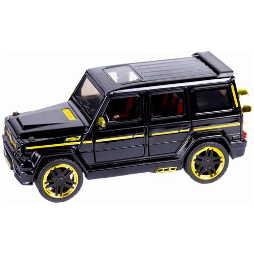 Внедорожник XLG Mercedes-Benz Gelandewagen Brabus G65 M923 1:24, 20.5 см, черный/золотистый модель автомобиля mercedes benz gelandewagen g65 в масштабе 1 24 белый металл свет звук