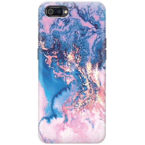 фото Gosso ультратонкий силиконовый чехол-накладка для oppo a1k / realme c2 с принтом "blue marble"