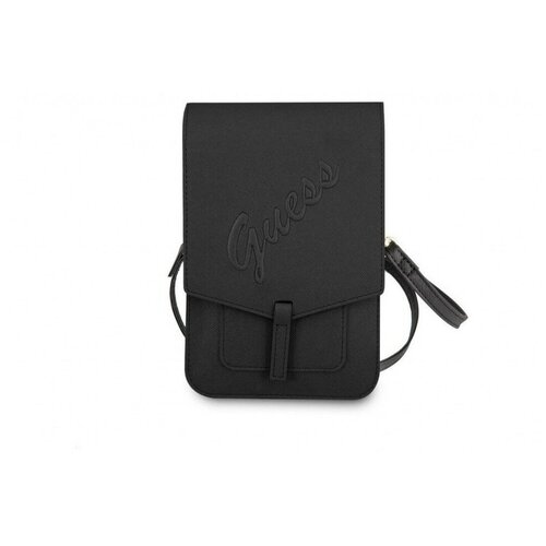 фото Сумка cg mobile guess wallet bag saffiano script logo для смартфонов, цвет черный (guwbrsavsbk)