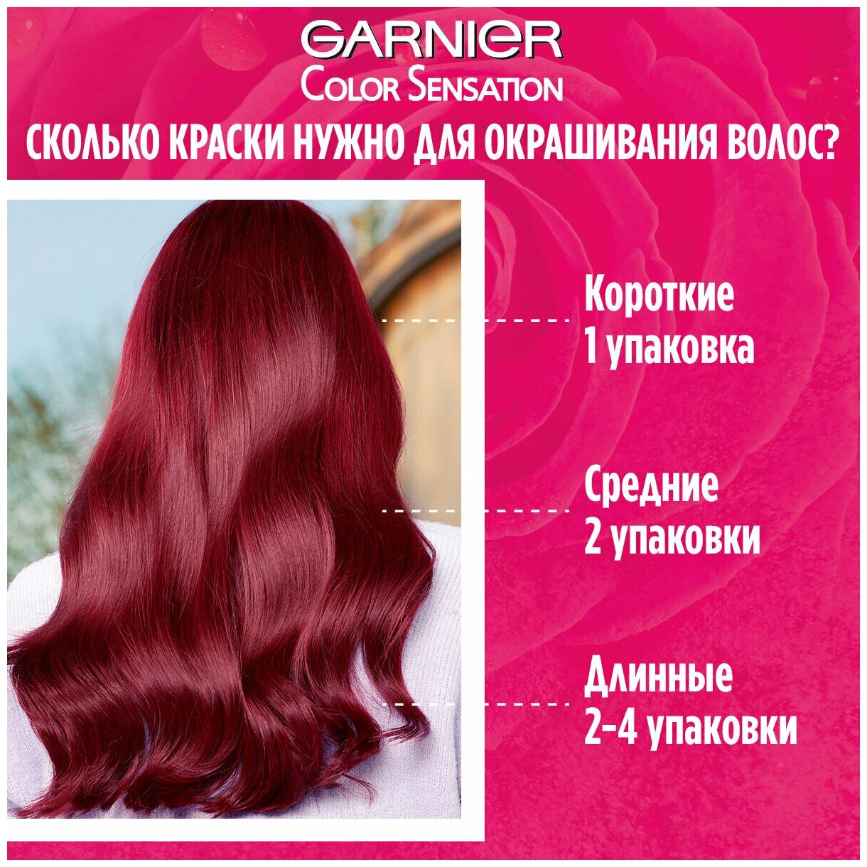 Крем-краска для волос Garnier Color Sensation 8.12 Розовый перламутр - фото №4