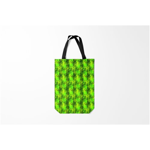 фото Сумка-шоппер / 31х42 см / популярные иллюстрации / полосы неоновый полосатый узор burnettie