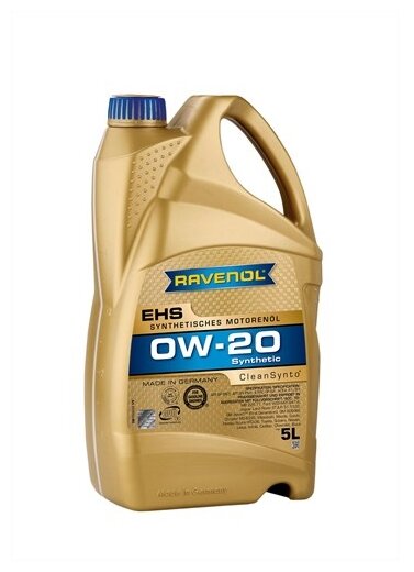 RAVENOL 4014835858138 Моторное масло RAVENOL EHS SAE 0W-20 (5л) 1шт