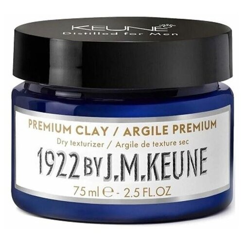 Глина Keune 1922 by J.M. Keune Premium Clay, 75 мл крем для бритья 1922 by j m keune superior shaving 150мл