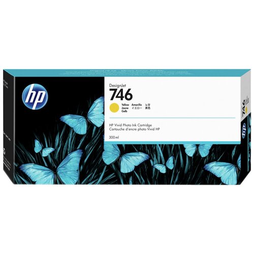 HP 746 300-ml Yellow Ink Cartridge hp 746 300 ml cyan ink cartridge