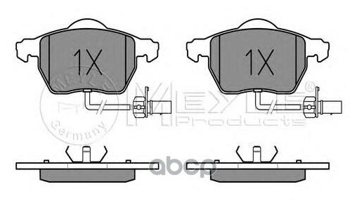 MEYLE 0252301820/W (4A0698151 / 4A0698151C / 4A0698151D) тормозные колодки