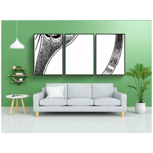 фото Набор модулных постеров для интерьера "культура, алмаз, помолвка" 60x90 см. в тубусе, без рамки lotsprints