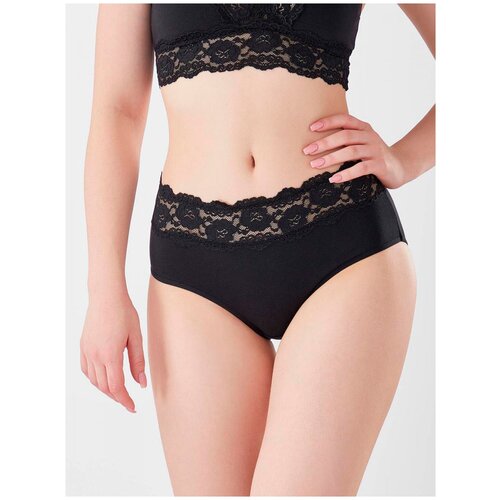 фото Женские трусики кружевные ldk-388 (чёрный, 2xl) lowry