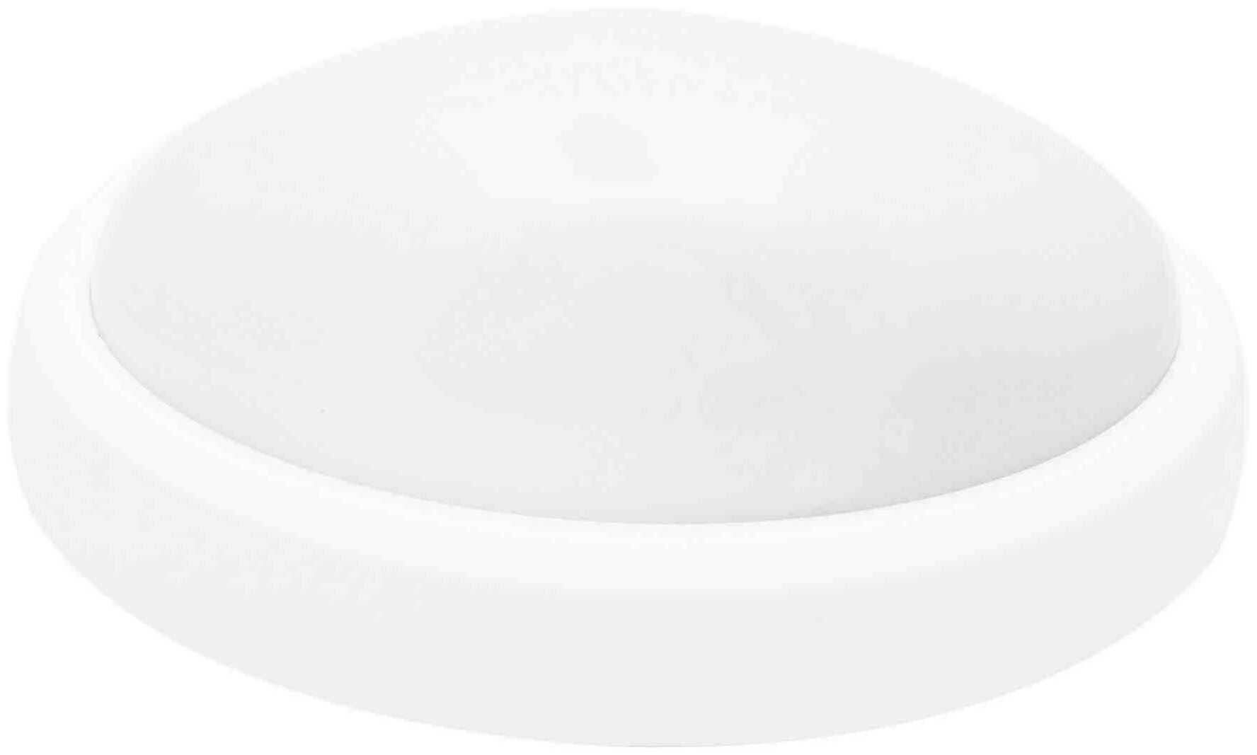 Настенно-потолочный светильник в белом пластиковом корпусе, 27, 15Вт, IP54, 220В - фотография № 1