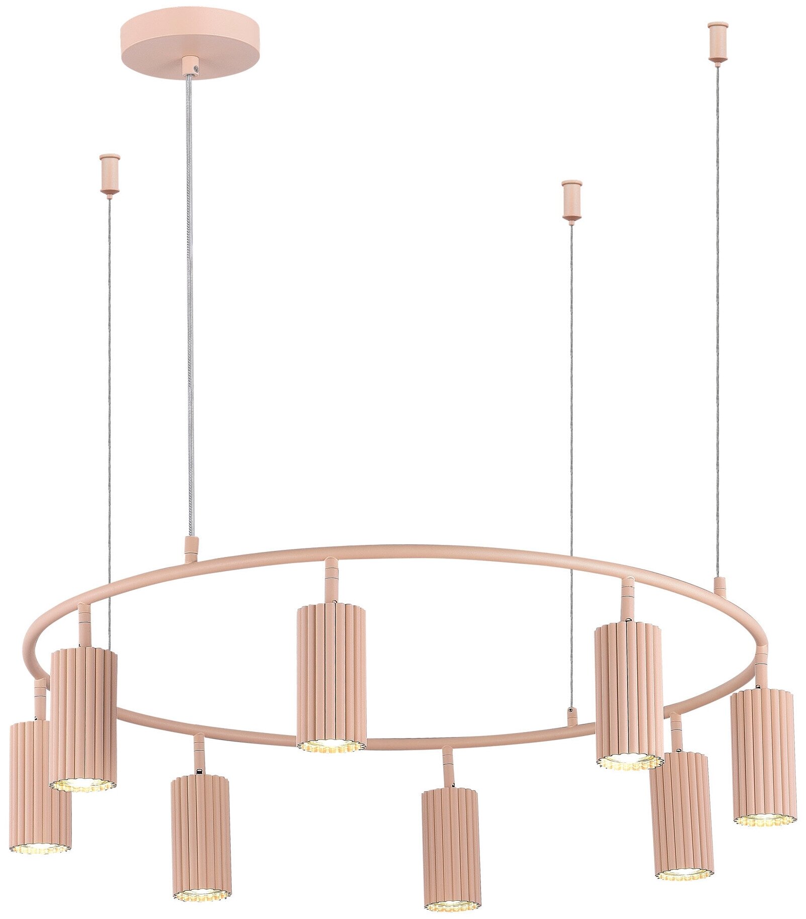 SL1213.603.08 Светильник подвесной ST-Luce Розовый/Розовый GU10 8*5W 4000K KENDO