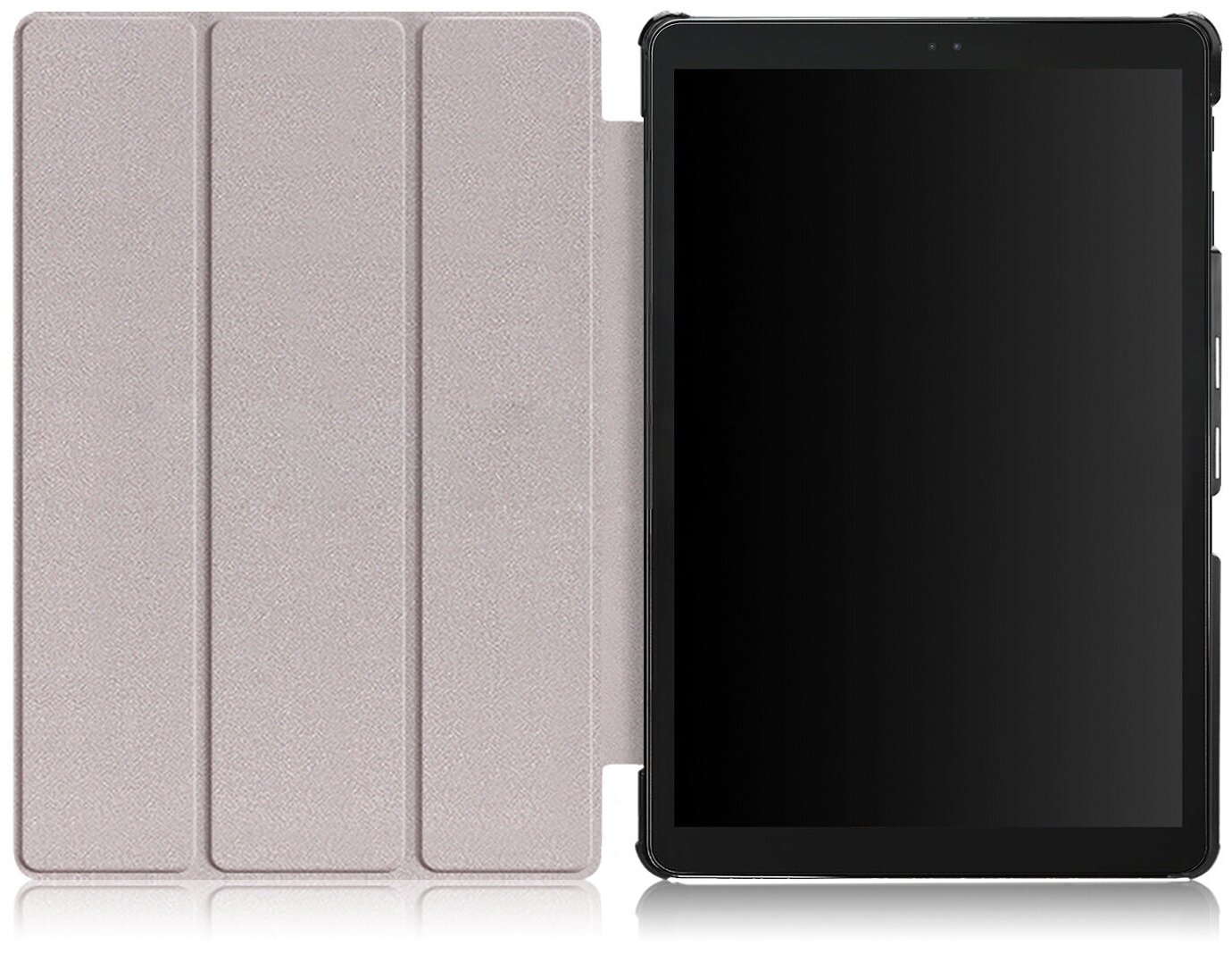 Чехол-обложка MyPads для Huawei MediaPad M5 8.4 тонкий умный кожаный для пластиковой основе с трансформацией в подставку черный