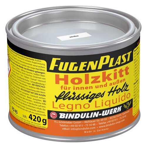 Шпатлевка для древесины FugenPlast, 110 мл, лимба