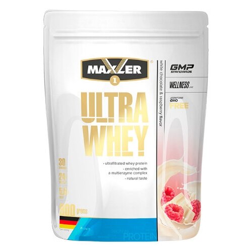 Ultra Whey Protein, 900 g (клубника) maxler ultra whey lactose free 300 гр maxler кокос