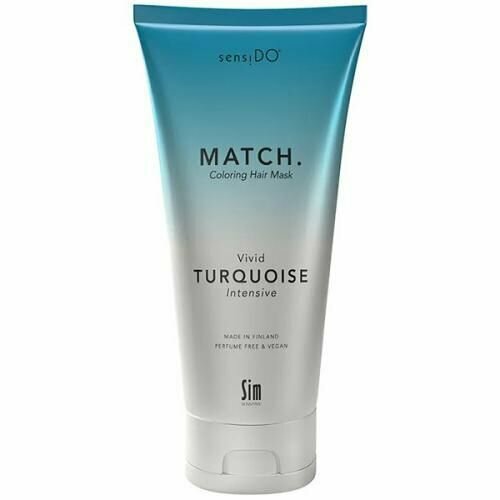 Sim Sensitive Маска оттеночная SensiDo Match Vivid Turquoise Intensive бирюзовый интенсивный, 200 мл