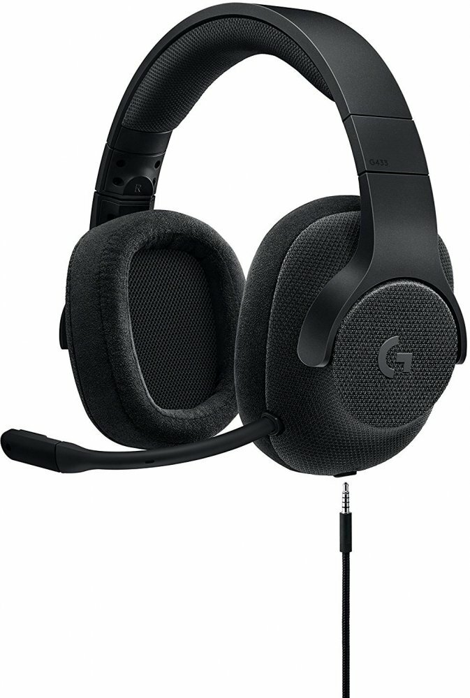 Гарнитура Logitech Gaming Headset G433 Triple Black (981-000668)