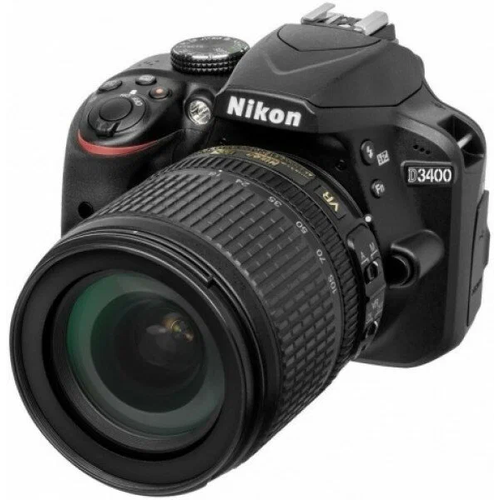 Фотоаппарат Nikon D3400 Kit AF-S 18-105mm f/3.5-5.6G ED DX VR Nikkor, черный