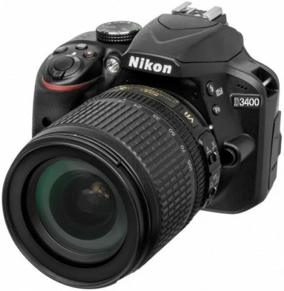 Фотоаппарат Nikon D3400 Kit AF-S 18-105mm f/3.5-5.6G ED DX VR Nikkor, черный