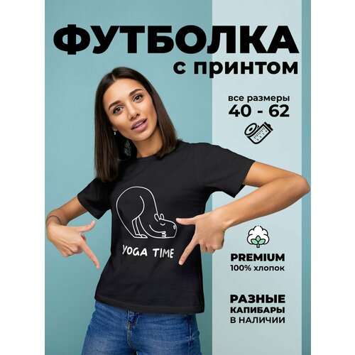 фото Футболка размер 50, черный нет бренда