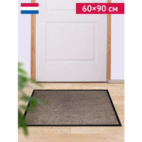 Ковер грязезащитный, придверный ETON тафтинговый (цвет № 62 коричневый), размер 60х90см