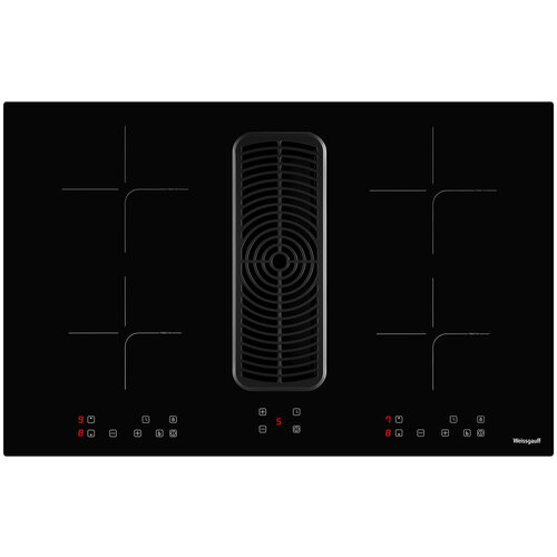 Индукционная варочная панель Weissgauff Weissgauff HI 840 Tesla Cross Air, черный 3 года гарантии, защитное автоотключение, блокировка от детей, таймер