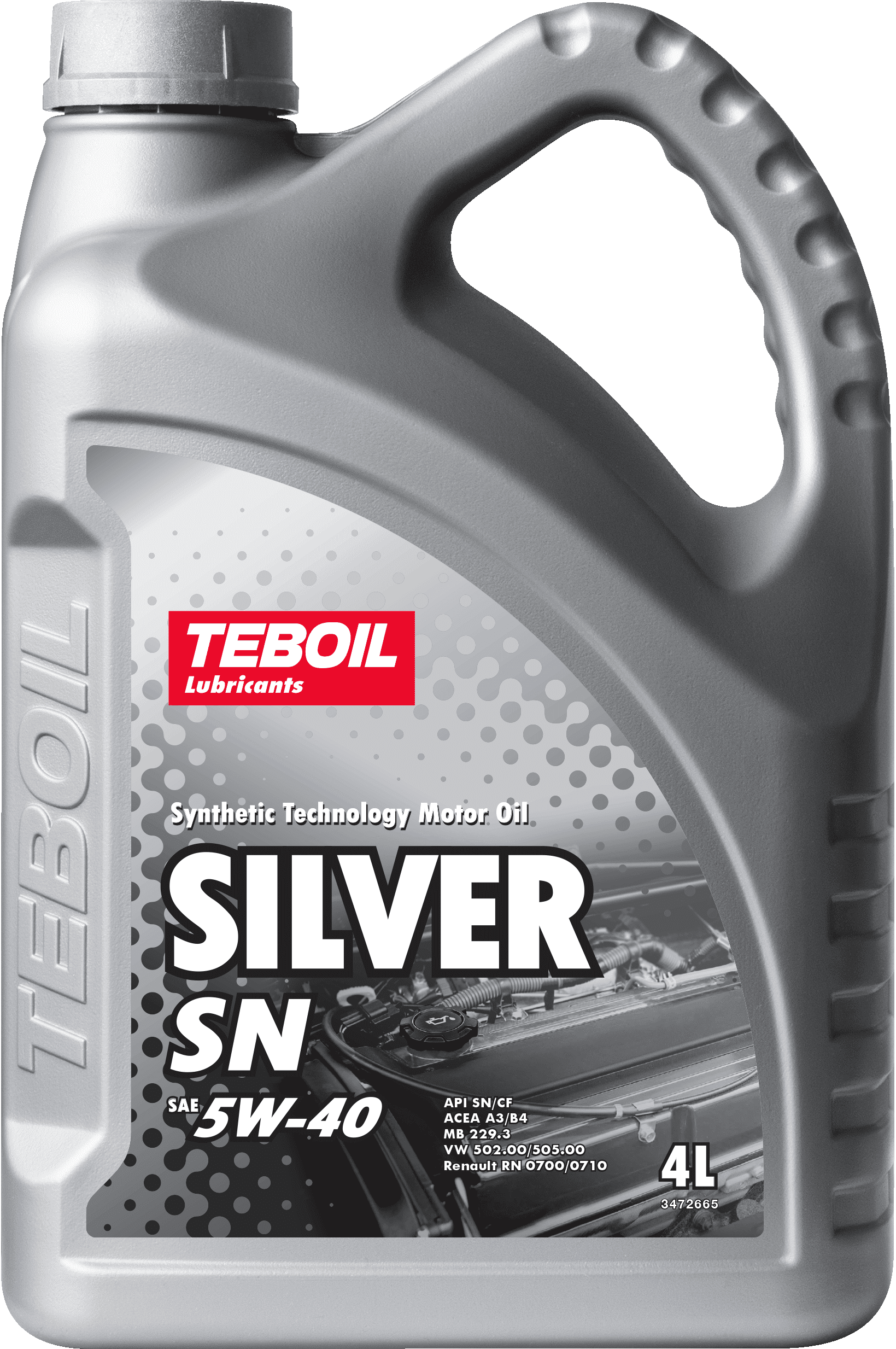 Масло полусинтетическое TEBOIL Silver SN 5W40 4л
