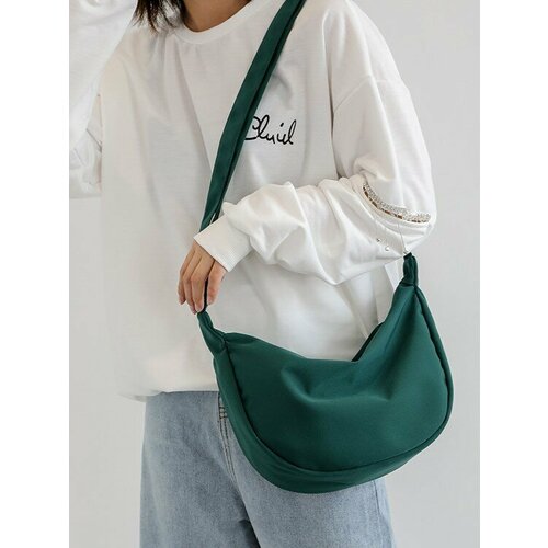 фото Сумка кросс-боди blackback / сумка мягкая через плечо. желтая bnn_green, фактура зернистая, зеленый black back