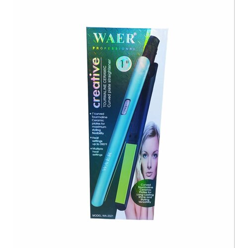 Универсальный выпрямитель для волос WAER WA-2021 с керамическими пластинами с турмалиновым покрытием