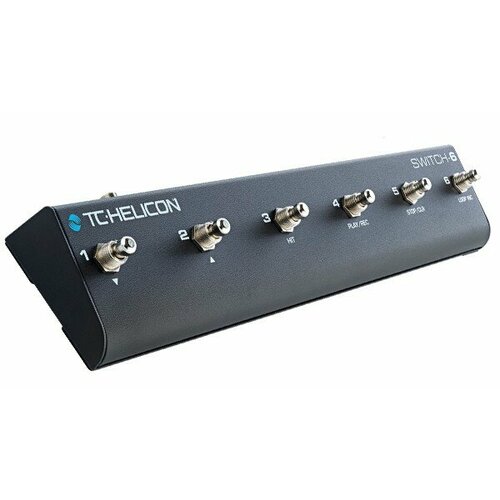 TC Helicon Switch-6 педаль для переключения эффектов, шесть переключателей tc helicon switch 6 футсвитч с 6 переключателями для вокальных гитарных процессоров