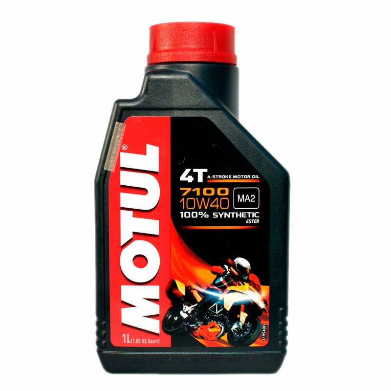 Масло моторное синтетическое для мотоциклов Motul 7100 4T 10W-40 (1 л.) MOTUL-10W40-4T-1L