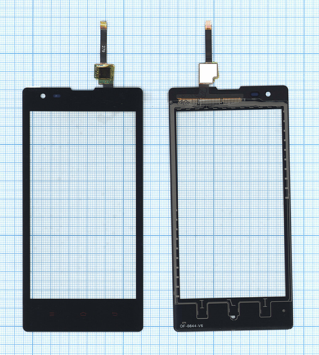 Сенсорное стекло (тачскрин) для Xiaomi Red Rice 1s черное