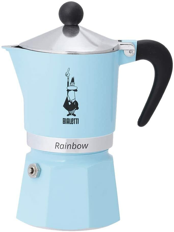 Гейзерная кофеварка Bialetti Rainbow (6 чашек) 5042 голубая