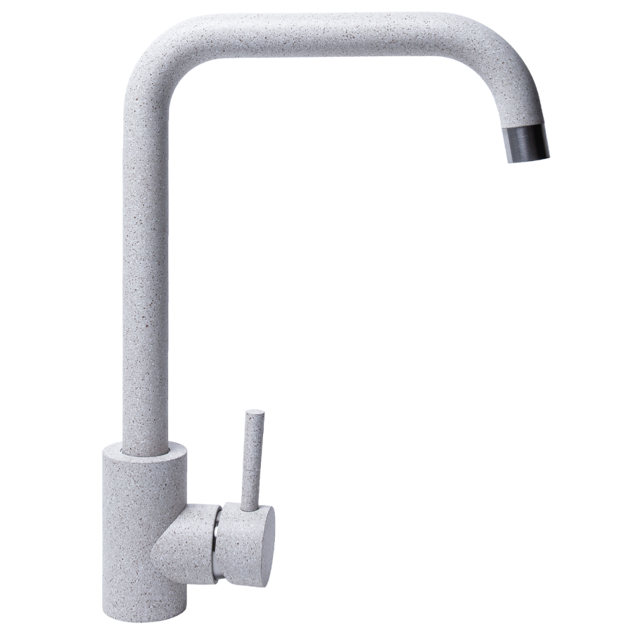 фото Смеситель для кухни однорычажный высокий, поворотный 360 градусов, под каменную мойку GranAlliance