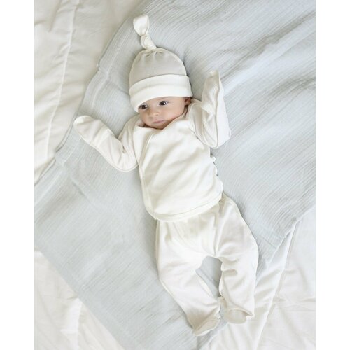 Комплект одежды  Зайка, размер 62, бежевый