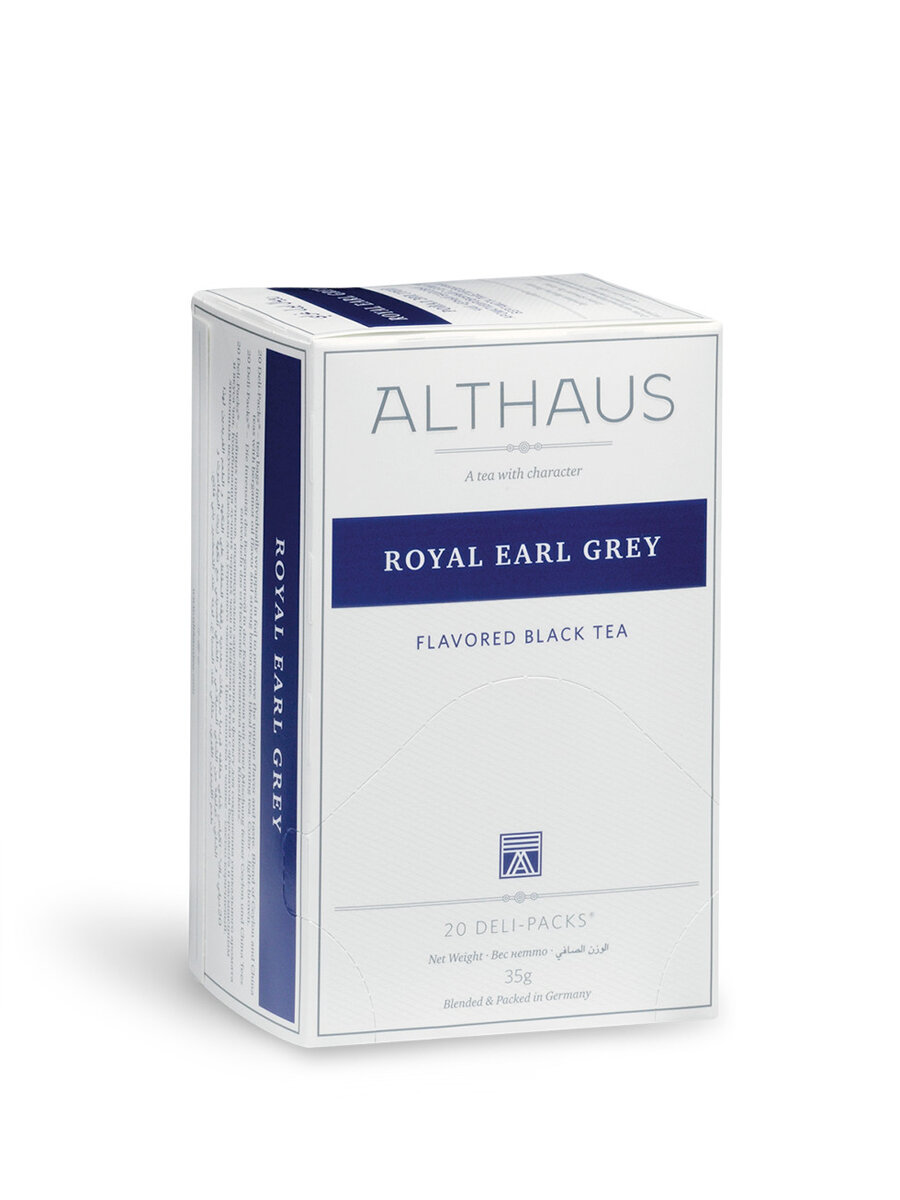 Чай черный Althaus Royal Earl Grey в пакетиках, 20 пак.