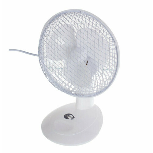 Вентилятор настольный 15 см 15 Вт 2 скорости белый 156700₽