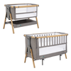 Кровать-трансформер приставная Tutti Bambini CoZee XL 120*60 см Oak/Charcoal 211209/3590 - изображение