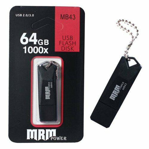64 ГБ USB-флешка флеш-накопитель MRM MB49 чёрный Флешка USB Pastic 64GB 10Mbs High speed 578₽