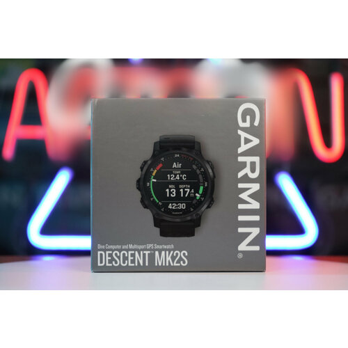 Garmin Descent Mk2S Carbon Gray DLC with Black Silicone Band 12307200₽