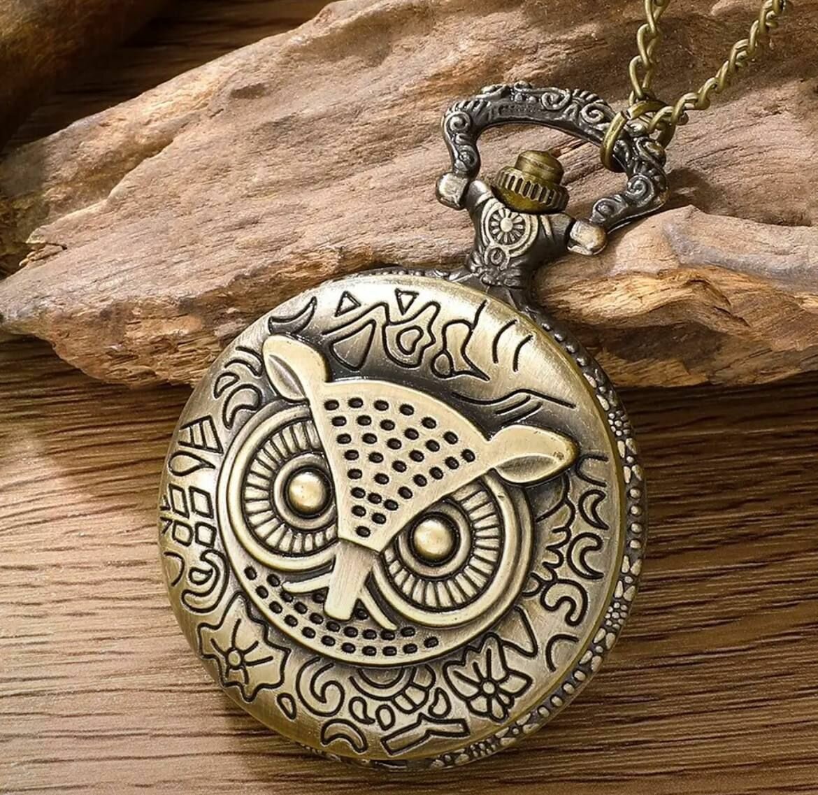 фото Часы карманные Ретро "Сова"