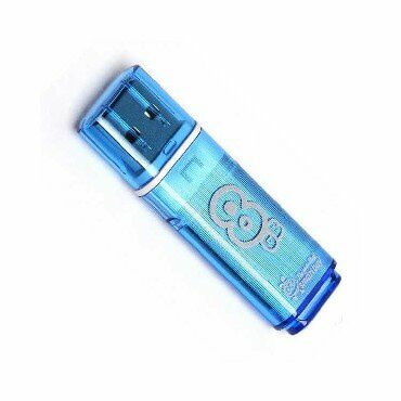 USB флеш (SMARTBUY (SB8GBGS-B) 8GB GLOSSY SERIES BLUE)