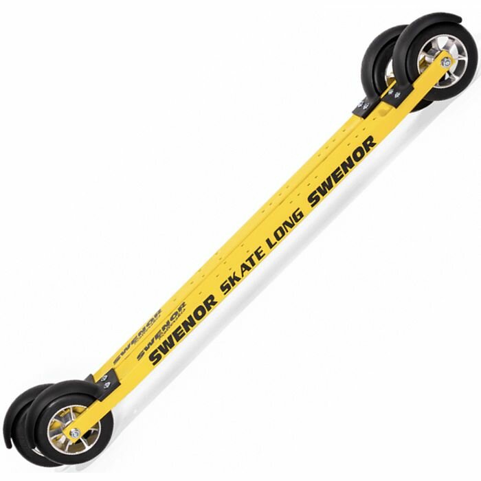 Лыжероллеры SWENOR Коньковые Skate Long 630 мм. (№ 3/медленные) (желтый/черный)