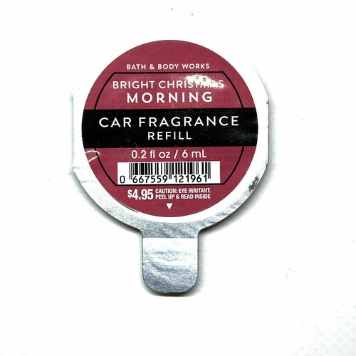 Bath and Body Works рефил для автомобильного ароматизатора Bright Christmas Morning(спелые красные ягоды, красный апельсин и хрустящее яблоко)