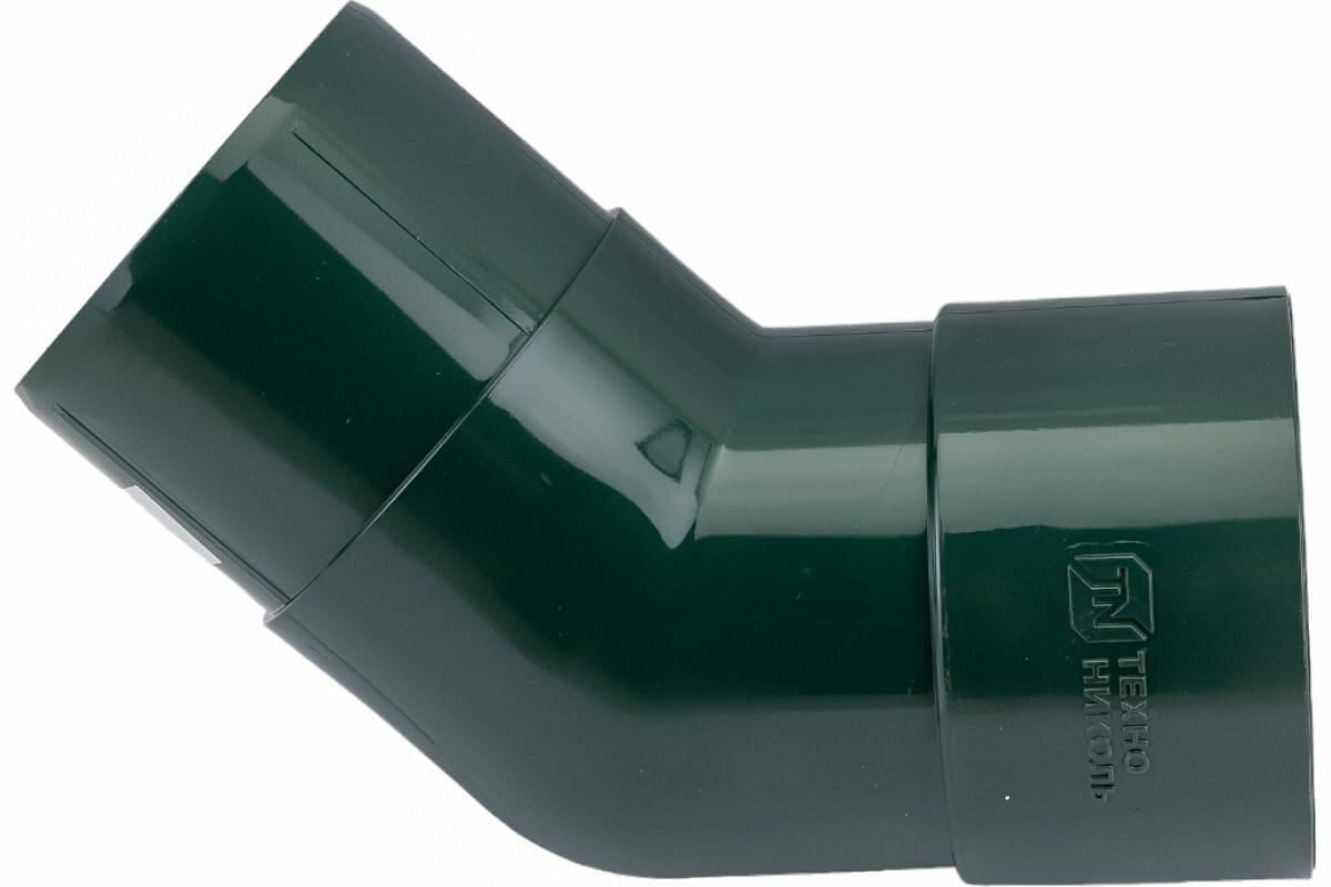 Технониколь ПВХ колено трубы 135, зеленый, шт. TN425663