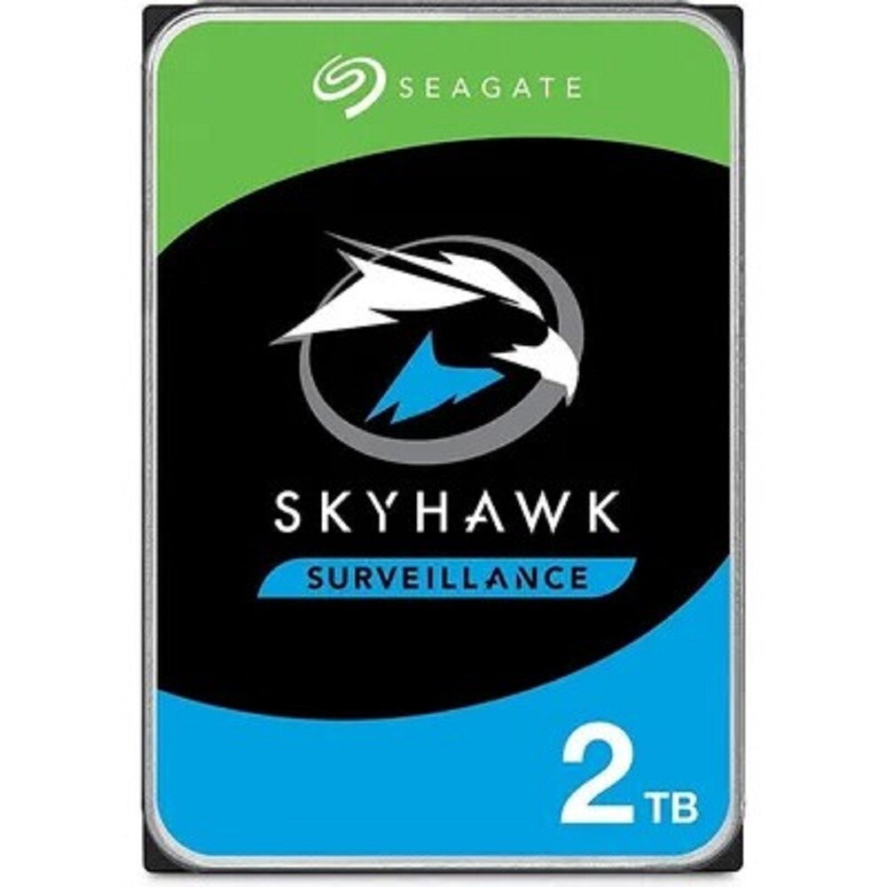 2TB Seagate Skyhawk (ST2000VX017) Serial ATA III, 5400 rpm, 256mb, для видеонаблюдения