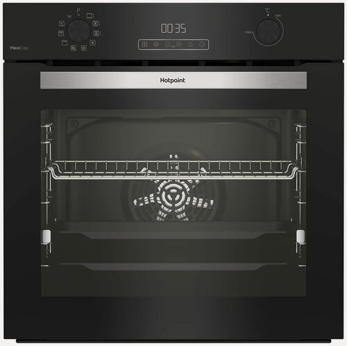 Изображение товара Электрический духовой шкаф Hotpoint FE8 1231 SMP BLG 59 см, 72 л, гриль и конвекция, черный