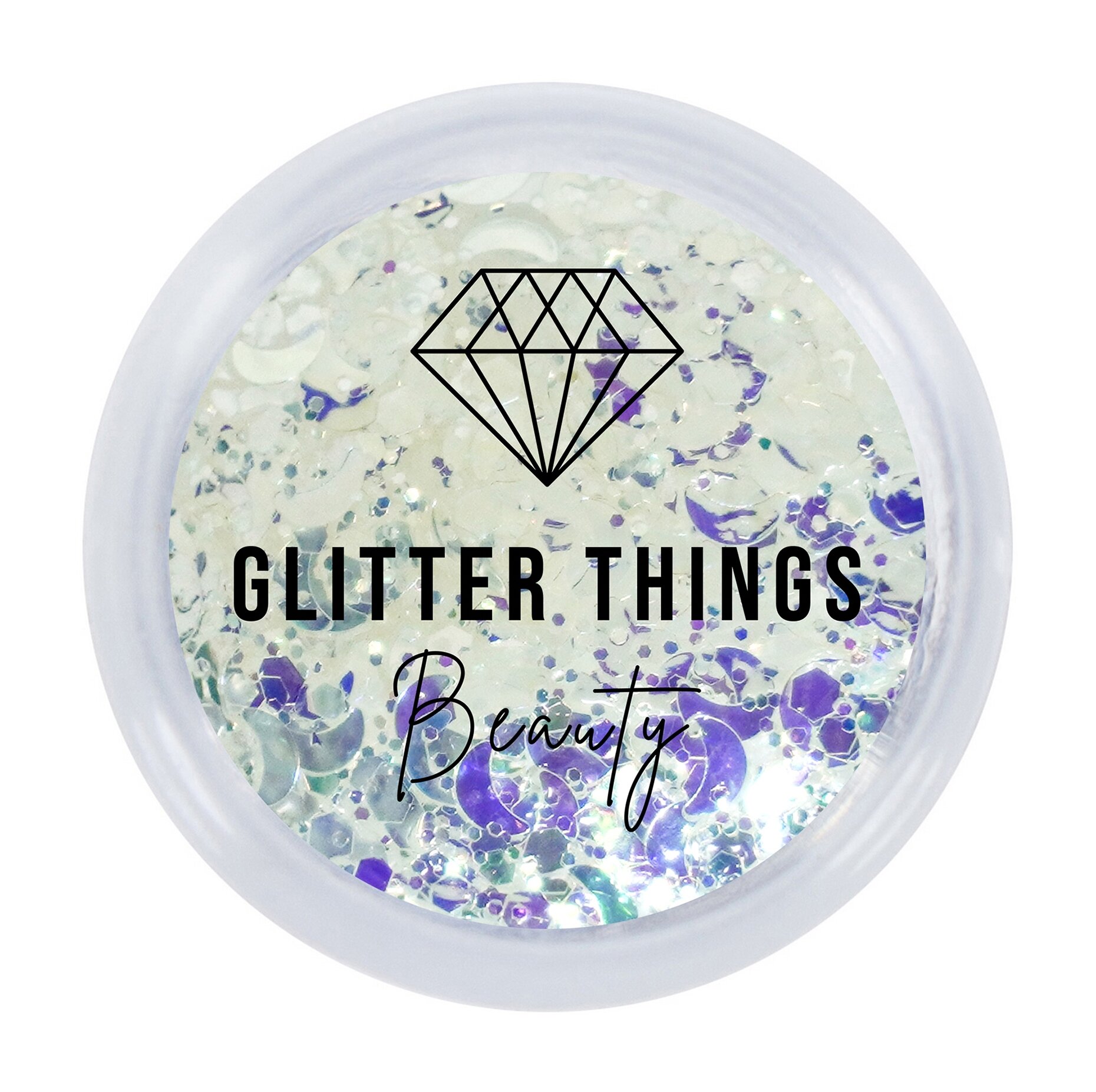 GLITTER THINGS Гель блестки для лица и тела, 5 мл, Лунная соната