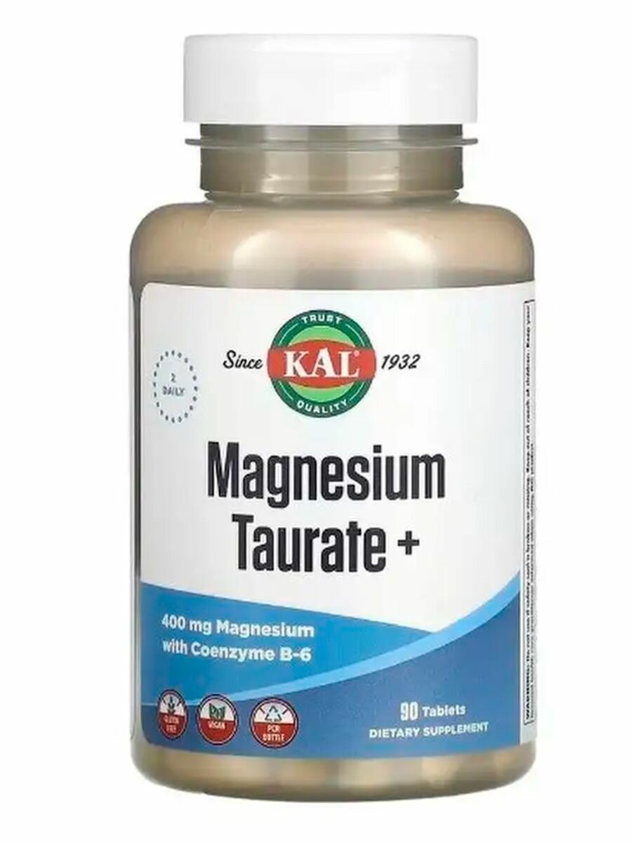 Магний таурат (Magnesium taurate) 400 мг 90 таблеток